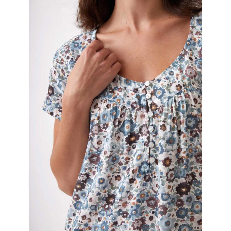 Wallace Cotton Zoe Digital Print Full Length Nightie image number 2